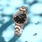 silver white_Women's Watch Luxury Elegant Women Crystal Wristwatch Waterproof Quartz Ladies Stainles