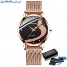 rose black BOX_Women Watch  Luxury Rhinestone Watches Casual Waterproof Quartz Ladies Dress Galaxy M