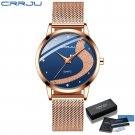 rose blue BOX_Women Watch  Luxury Rhinestone Watches Casual Waterproof Quartz Ladies Dress Galaxy Me