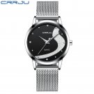 silver black_Women Watch  Luxury Rhinestone Watches Casual Waterproof Quartz Ladies Dress Galaxy Mes