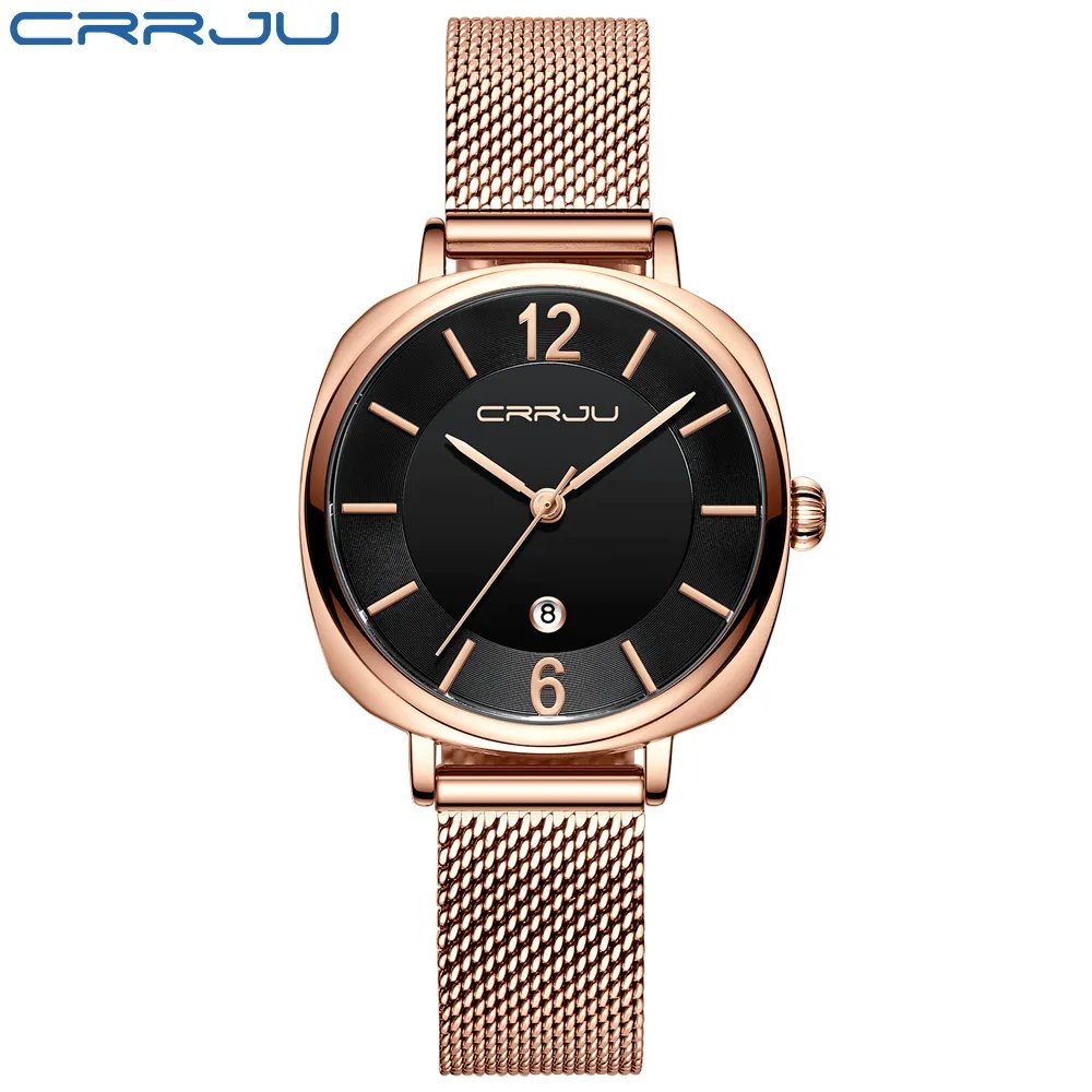 rose black_Woman Watches  Luxury Bracelet Watch for Women Casual Waterproof Quartz Ladies Dress Watc