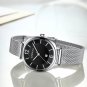 silver black BOX_Woman Watches Luxury Bracelet Watch for Women Casual Waterproof Quartz Ladies Dres