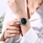 silver white BOX_Woman Watches Luxury Bracelet Watch for Women Casual Waterproof Quartz Ladies Dres