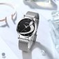 rose blue BOX_2021 Women Luxury Wristwatch Crystal Quartz Female Beauty Watch Gold Silver Stainless