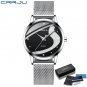 silver black_2021 Women Luxury Wristwatch Crystal Quartz Female Beauty Watch Gold Silver Stainless