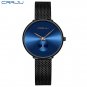 black blue_Top Women Watch Stylish Simple Ladies Daily Dress Mesh Wristwatch Wasterproof Quartz F
