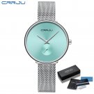 khaki_Women Watch Luxury  Casual Silm Watch Ladies Dress Mesh Wristwatch Minimalist Waterproof Quart