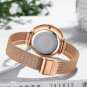 Silver Green BOX_Women Watch Luxury Casual Silm Watch Ladies Dress Mesh Wristwatch Minimalist Water