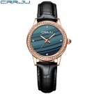 blue_Ladies Watches  Luxury Elegant Japan Movement Wristwatch Sport Leather Women Clock   Feminino