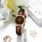 blue_Ladies Watches  Luxury Elegant Japan Movement Wristwatch Sport Leather Women Clock   Feminino