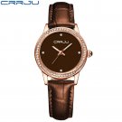 brown_Women Watches  Luxury Wrist watch   feminino Clock for Women Leather Ladies Quartz Ladies Wris