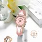 red BOX_Women Watches Luxury Wrist watch feminino Clock for Women Leather Ladies Quartz Ladies Wr