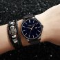 black silver_Watches Sport Men Watches Waterproof Military Chronograph Quartz Man Outdoor Big Dial