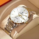 832 GD WH S_Luxury Men Watch Waterproof Luminous Stainless Steel Watches Sport Quartz Clock Mens Dat