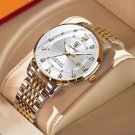 836 GD WH S_Luxury Men Watch Waterproof Luminous Stainless Steel Watches Sport Quartz Clock Mens Dat