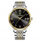 826 GD BK S_Men Watch Stainless Steel Top Quailty Luxury Push Button Hidden Clasp Waterproof Luminou