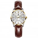 Gold White L_Women Watches Luxury Ladies Quartz Watch Waterproof Luminous Date Stainless Stain Wrist