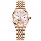 Pink_Women Watches Rose Gold Stainless Stain Steel Ladies Watch Waterproof Quarzt Wristwatch Romatic