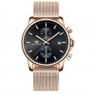 801 RG BK M_Watch   Men Watch Waterproof Luminous Date Sports Watches Luxury Quartz Man Wristwatch L