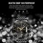 801 RG BK M_Watch Men Watch Waterproof Luminous Date Sports Watches Luxury Quartz Man Wristwatch L