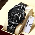 814 BK SL S_Watch   Men Watch Waterproof Luminous Date Sports Watches Luxury Quartz Man Wristwatch L