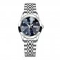 Silver Blue_Luxury Elegant Ladies Watch High Quality Casual Stainless Steel Luminous Waterproof Quar