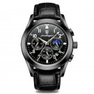 8169 All Black L_Men Watch Sport Chronograph Quartz Watches  Luxury Full Steel Waterproof Luminous D