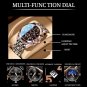 8169 All Black S_Men Watch Sport Chronograph Quartz Watches Luxury Full Steel Waterproof Luminous D