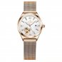 320 White Mesh_Swiss Brand  2022 Women Watch Stainless Steel Mesh Rose Gold Luxury Waterproof Lumino