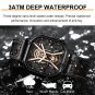 Black Gold S_Luxury Men Wristwatch High Quality Waterproof Chronograph Luminous Date Man Watches Lea