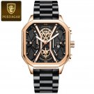 RoseGold Gold BK S_Luxury Men Wristwatch High Quality Waterproof Chronograph Luminous Date Man Watch