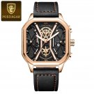 RoseGold Gold L_Luxury Men Wristwatch High Quality Waterproof Chronograph Luminous Date Man Watches 