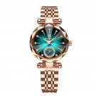 Blue_Watch for Women Luxury  Rose Gold Steel Quartz Wristwatches Waterproof Swiss Brand Ladies Watch