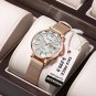 Rose Gold Gold M_Luxury Women Bracelet Quartz Watches For Women Casual Waterproof Luminous Mesh Stai