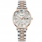 RoseGold White Steel_Luxury Women Bracelet Quartz Watches For Women Casual Waterproof Luminous Mesh 