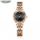 S Black_LANGLISHI 2021 Luxury Women Watches Waterproof Quartz Ladys Watch for Woman Dress Ladies Wri