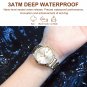 Silver White_Luxury Woman Watch High Quality Waterproof Luminous Date Ladies Watch Stainless Steel W