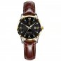 Gold Black L_Casual Wrist Watch For Women Luxury Waterproof Luminous Date Ladies Watch Stainless Ste