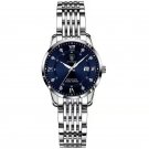 Silver Blue S_Casual Wrist Watch For Women Luxury Waterproof Luminous Date Ladies Watch Stainless St