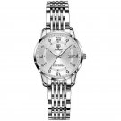 Silver White S_Casual Wrist Watch For Women Luxury Waterproof Luminous Date Ladies Watch Stainless S