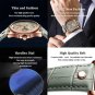 802 BK BU L_Swiss Brand Men Watch Top Luxury Sport Men's Wristwatch Waterproof Luminous Leather Dat