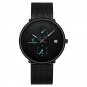 Blue_Mens Watches Luxury Quartz Watch Men Casual Slim Mesh Steel Waterproof Luminous Sport Date Wri