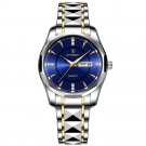 980-Blue_2021  Men's Watches Stainless Steel  Luxury Waterproof Men Quartz Wristwatches