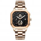 Gold Gold Gold S_Luxury Casual Male Watch Chronograph Stainless Steel Waterproof Luminous Date Milit