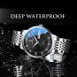 827 GD BK S_2022 Watch Men Stainless Steel Luxury Waterproof Luminous Wristwatch Mens Watches Sport