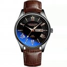 Black GD BW_LANGLISHI Watch 2021 Casual Man Watch Leather  Luxury Watches Waterproof Luminous Simple