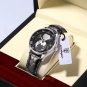 SL BK L_Quartz Leather Men Watch  Luxury Waterproof Luminous Date Mens Wristwatch Casual Sport Watch