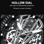 Black_Wristwatch Top Luxury Casual Waterproof Military Luminous Date Hollow out Silicone Strap Men W