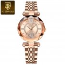 Rose Gold Gold_Luxury Wrist Watch Elegant Waterproof Stainless Steel High Quality Ladies Watch Diamo