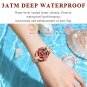 Rose Gold Gold_Luxury Wrist Watch Elegant Waterproof Stainless Steel High Quality Ladies Watch Diamo